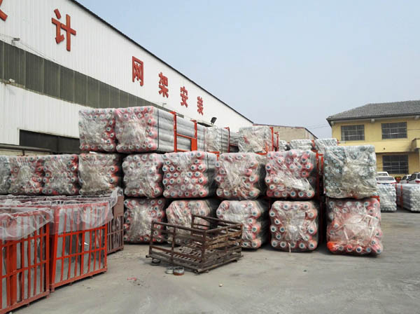 上虞网架成品待发