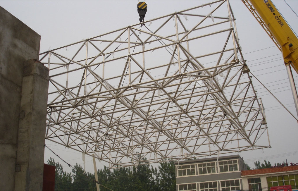 上虞不锈钢门头网架安装